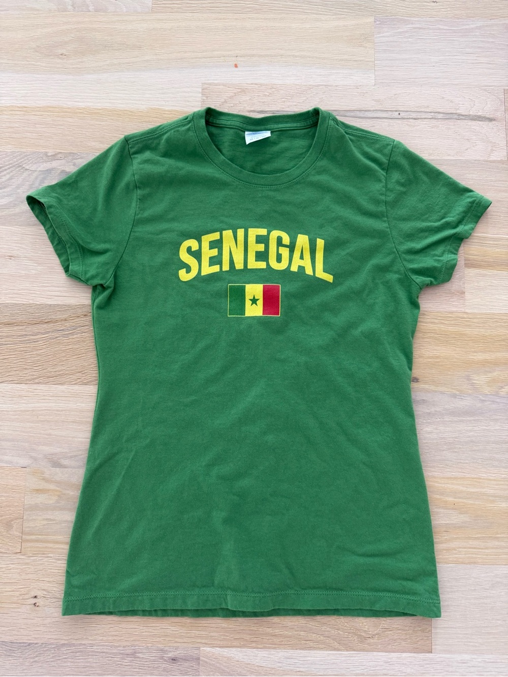 Women’s Green Senegal Graphic Tee for World Cup